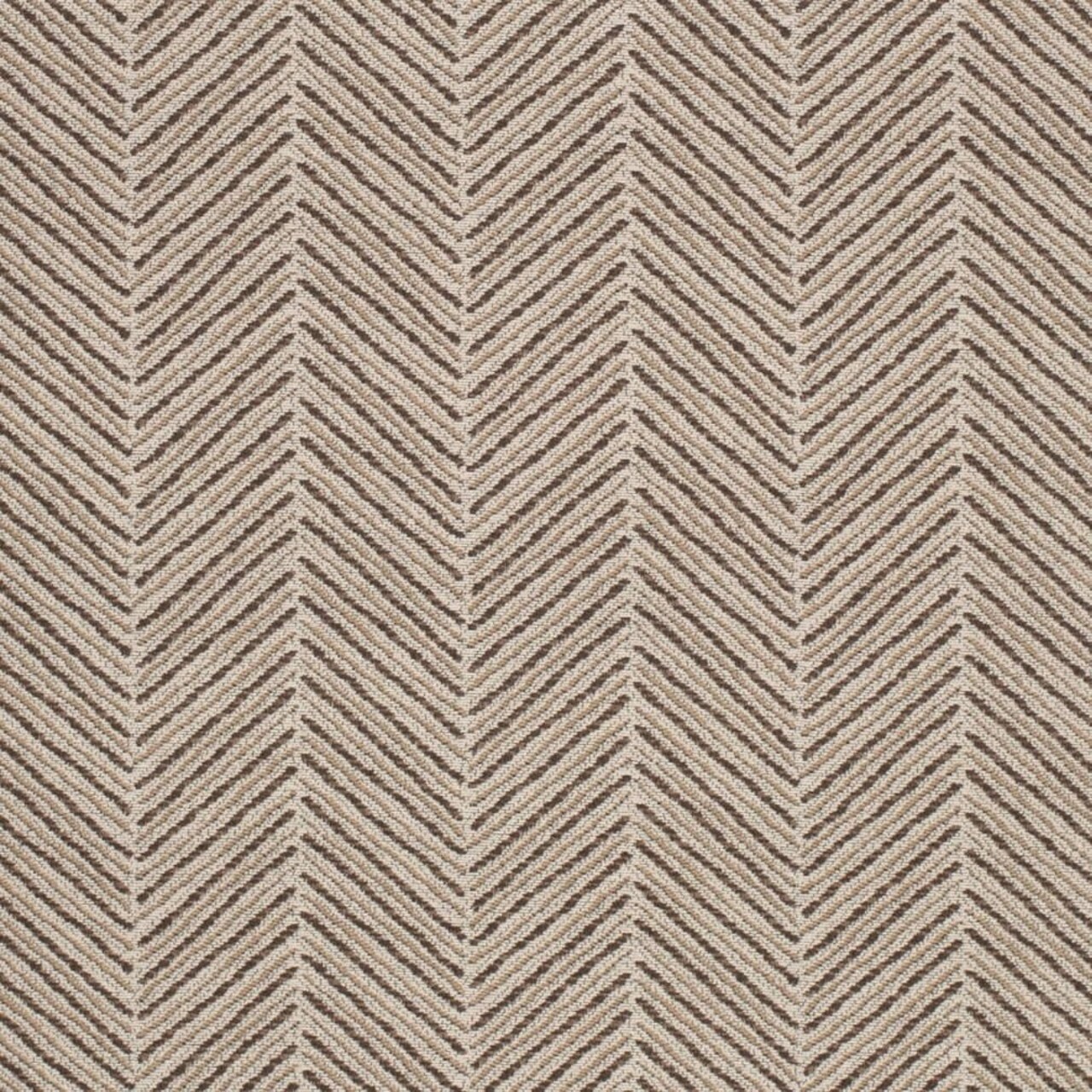 Brown Abstract Herringbone Woven Pattern Upholstery Fabric by The Yard - SKU: Logan Mocha